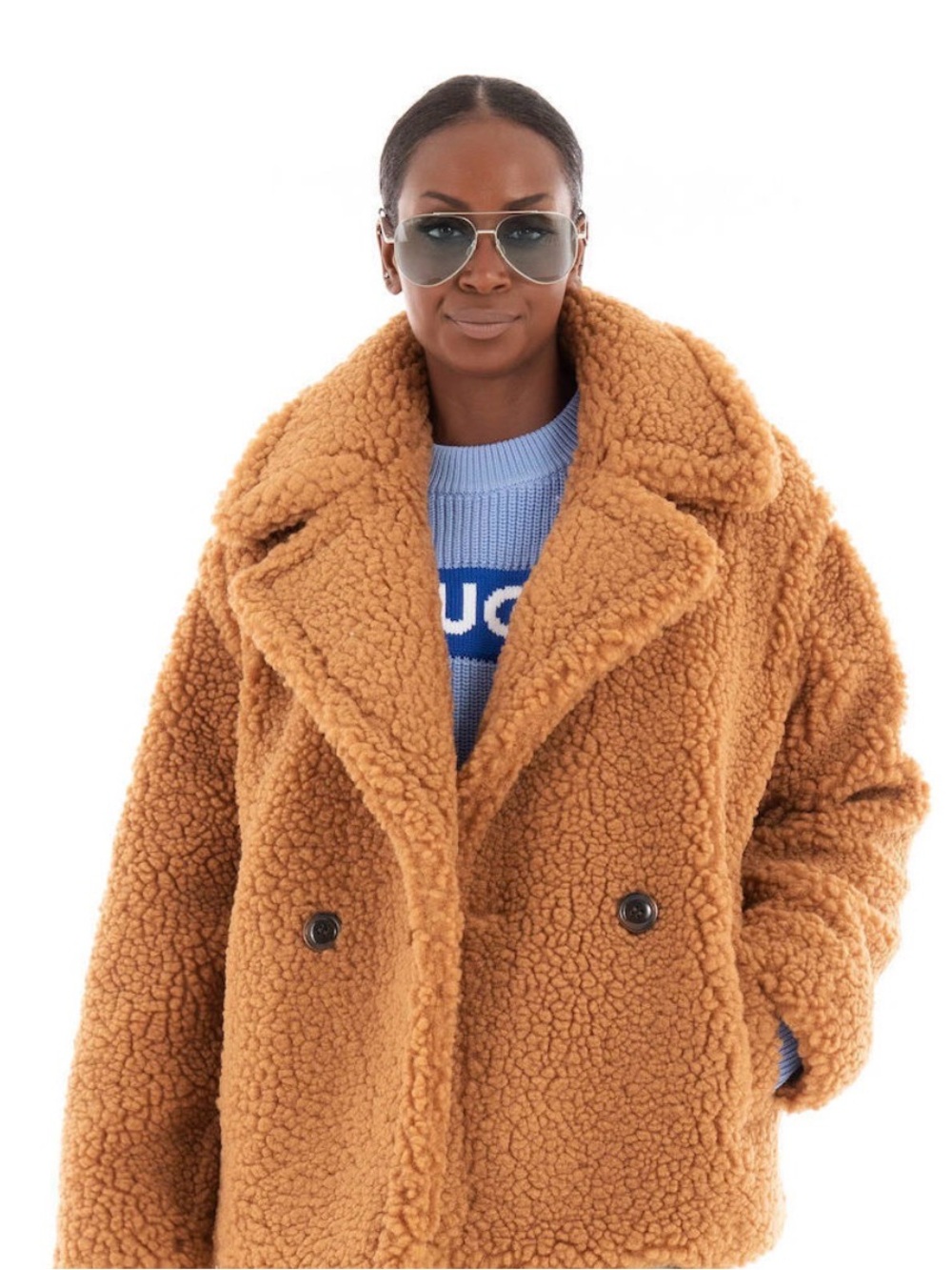 UGG Gertrude short teddy coat